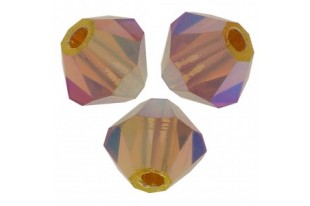 Bicones Preciosa - MC Bead Rondell - Topaz AB 2X 4mm - 30pcs