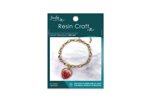 Kit per Creare Gioielli in Resina - Bracciale con Cuore