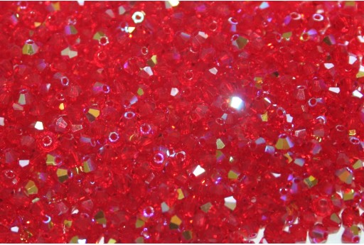 Bicones Preciosa - MC Bead Rondell - Light Siam AB 3mm - 30pcs 2