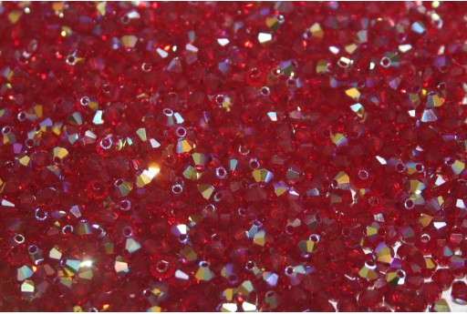 Bicones Preciosa - MC Bead Rondell - Siam AB 3mm - 30pcs 2