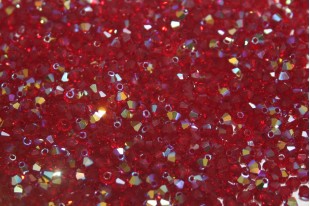 Biconi Preciosa - MC Bead Rondelle - Siam AB 3mm - 30pz