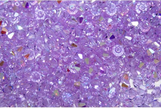 Bicones Preciosa - MC Bead Rondell - Violet AB 4mm - 30pcs 2