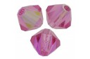 Bicones Preciosa - MC Bead Rondell - Rose AB 4mm - 30pcs