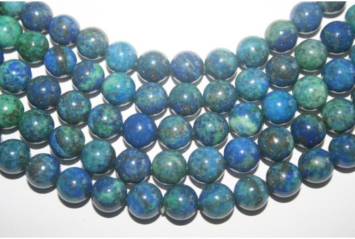 Filo 38 Pietre Chrysocolla Sfera 10mm CHR6