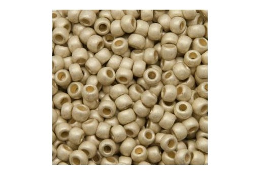 Rocailles Toho Seed Beads Permanent Finish Matte Galvanized Aluminum 6/0 - 10gr