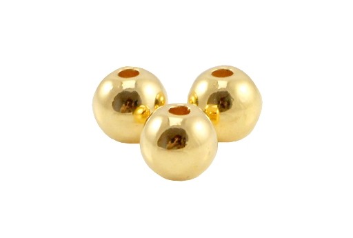 Zamak Ball Bead - Gold 8mm - 4pcs