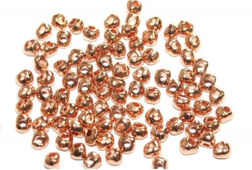 Perlina Irregolare in Zama Goccia - Oro Rosa 3,2x4mm - 10pz