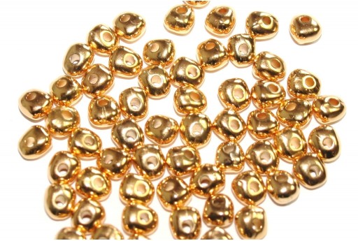 Zamak Beads Drop -Gold 2,9X5,2mm - 8pcs