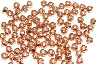 Rondella Sfaccettata in Zama - Oro Rosa 3x4,3mm - 10pz