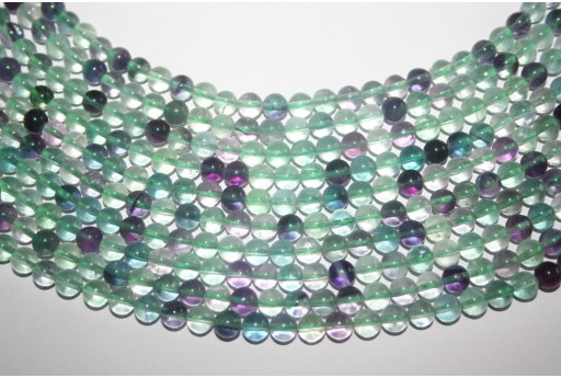 Fluorite Round - Rainbow 6mm - 60pcs