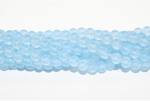 Dyed Jade Round - Light Blue 6mm - 60pcs