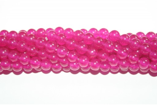 Dyed Jade Round - Magenta 6mm - 60pcs