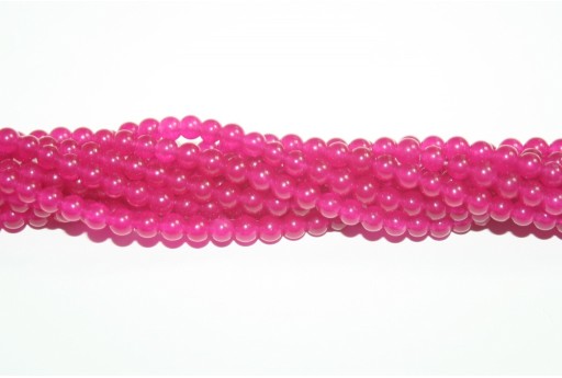 Dyed Jade Round - Magenta 4mm - 94pcs