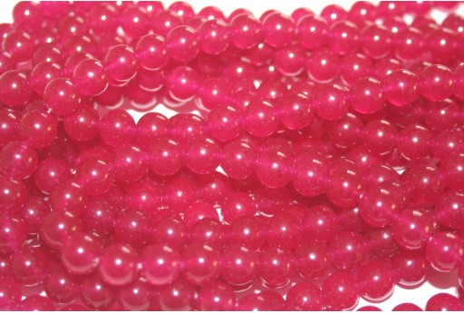 Dyed Jade Round - Black Cherry 10mm - 38pcs