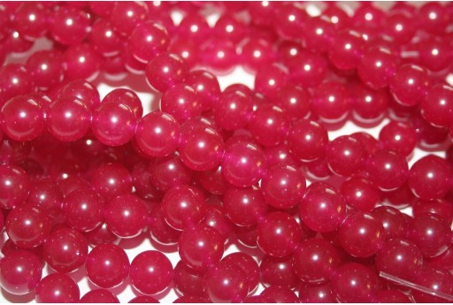 Dyed Jade Round - Black Cherry 12mm - 32pcs