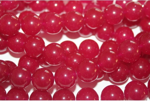 Dyed Jade Round - Black Cherry 14mm - 28pcs