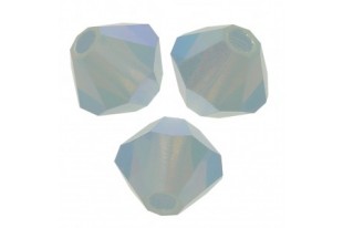 Bicones Preciosa - MC Bead Rondell - Light Sapphire Opal AB 2X 4mm - 30pcs
