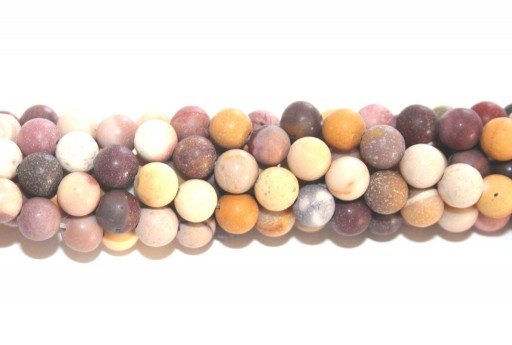 Moukite Frosted Round Beads 6mm - 60pcs-perlinebijoux.com-