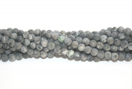 Larvikite Frosted Round Beads 4mm - 98pcs