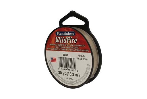 WildFire Beading Thread Beige 0,15mm - 18,3m