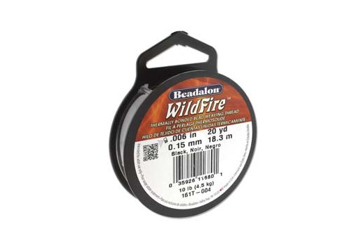 WildFire Beading Thread Black 0,15mm - 18,3m