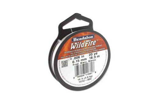 WildFire Beading Thread White 0,15mm - 18,3m