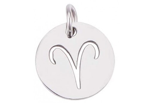 Stainless Steel Zodiac Charms - Aries 12mm - 1pc