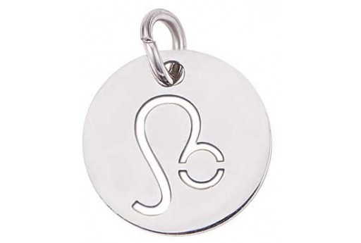 Stainless Steel Zodiac Charms - Leo 12mm - 1pc