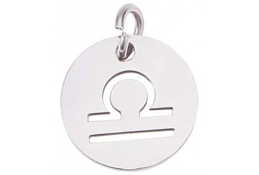 Stainless Steel Zodiac Charms - Libra 12mm - 1pc