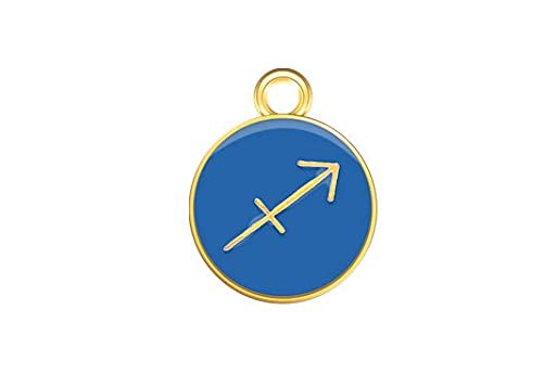 Charms Zodiaco Smaltato Blue - Sagittario 15x12mm - 1pz