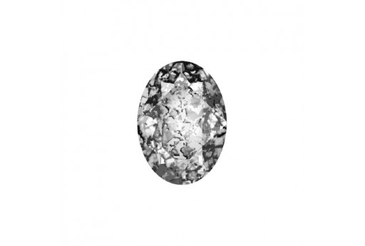 Cabochon Shiny Crystal 4127 - Black Patina 30x22mm - 1pc