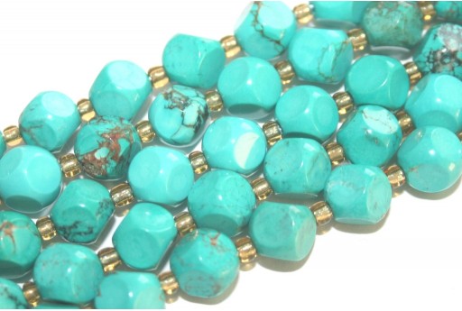 Green Turquoise - 6 Cutting Cubes - 8mm - 38pcs