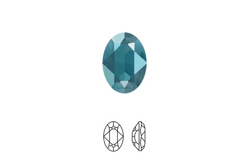 Cabochon Shiny Crystal 4120 - Azure Blue 18x13mm - 1pc