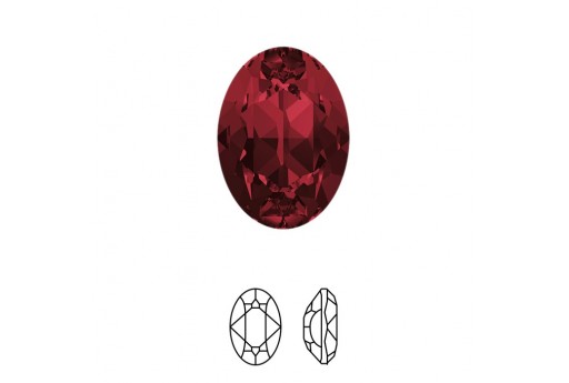 Cabochon Shiny Crystal 4120 - Siam 18x13mm - 1pz