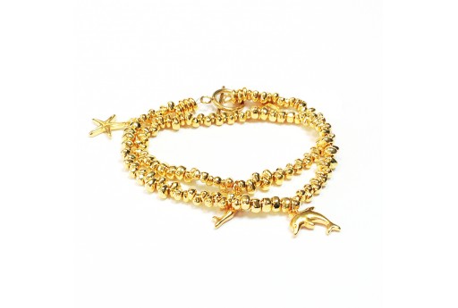 DIY Kit Pepita Bracelet - Gold - Summer Charms