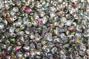 Mini Gemduo Beads - Crystal Vitrail 6x4mm - 5g
