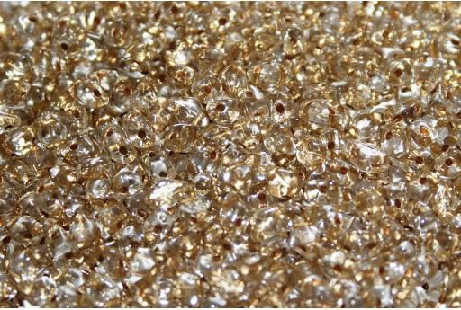 Mini Gemduo Beads - Crystal Bronze Lined 6x4mm - 5g 2