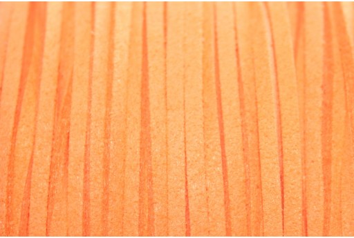Suede Alcantara Cord Orange 3x1,5mm - 2m