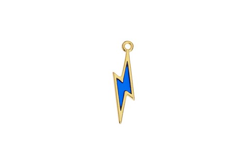 Charms Fulmine - Oro Blue 6,4x24,9mm - 2pz