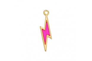 Charms Fulmine - Oro Fuchsia 6,4x24,9mm - 2pz