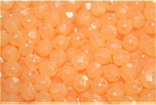 Fire Polished Beads Opal Melon Orange 3mm - 60pcs
