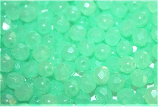 Fire Polished Beads Opal Seafoam Green 3mm - 60pcs
