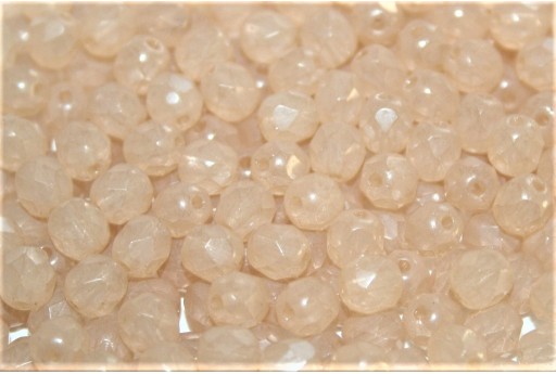 Fire Polished Beads Opal Khaki 3mm - 60pcs