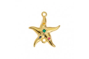 Starfish Link - Gold 21,9x19,2mm - 1pc