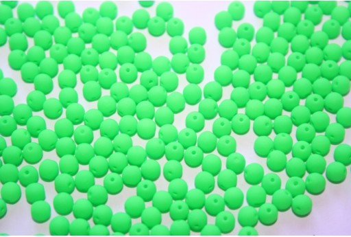 Tondi Vetro di Boemia Double Neon Green 3mm - 100pz