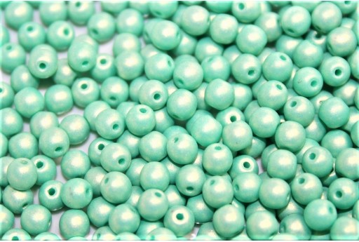 Tondi Vetro di Boemia Neon Silk Seafoam 3mm - 100pz