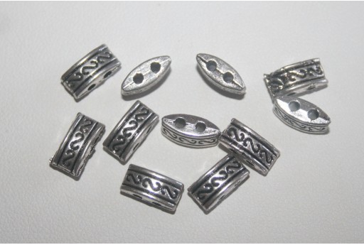 Distanziatori Argento Tibetano 5x10mm - 18pz