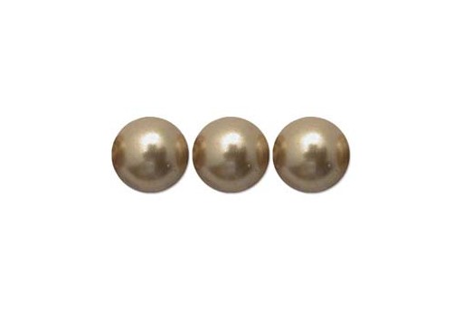 Shiny Crystal Pearls 5810 Bright Gold 6mm - 12pcs