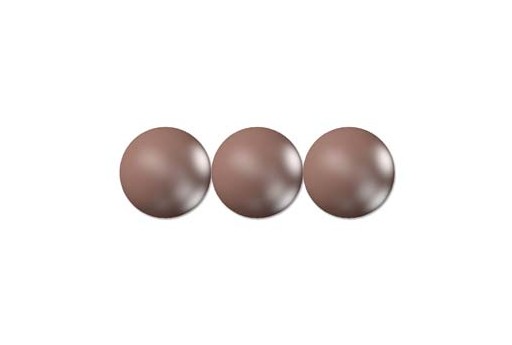 Shiny Crystal Pearls 5810 Velvet Brown 8mm - 8pcs