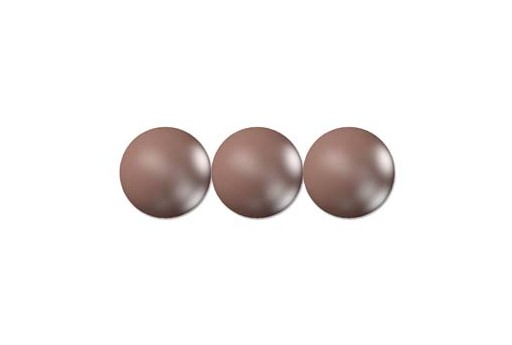 Perle 5810 Shiny Crystal - Velvet Brown 8mm - 8pz